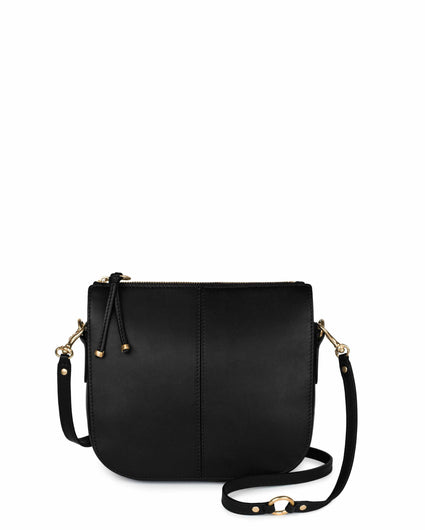 TRIANA CROSSBODY BAG in Black Napa small crossbody bag Kendall Conrad   