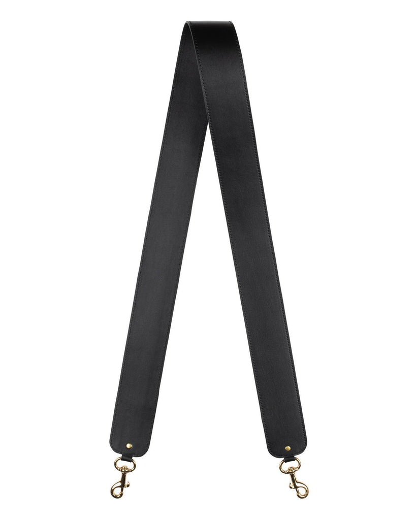 2"  SWIVEL CROSSBODY STRAP in Black Napa bag strap Kendall Conrad   