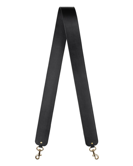 2"  SWIVEL CROSSBODY STRAP in Black Napa bag strap Kendall Conrad   