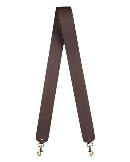 2"  SWIVEL CROSSBODY STRAP in Chocolate Napa bag strap Kendall Conrad   