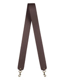 2"  SWIVEL CROSSBODY STRAP in Chocolate Napa bag strap Kendall Conrad   