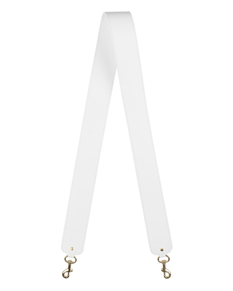 2"  SWIVEL CROSSBODY STRAP in White Napa bag strap Kendall Conrad   