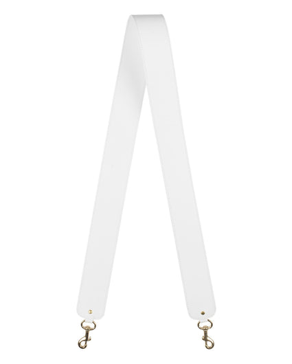 2"  SWIVEL CROSSBODY STRAP in White Napa bag strap Kendall Conrad   