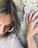 ABANICO FLAT HOOP EARRINGS jewelry, earrings Kendall Conrad   