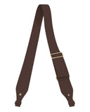 ADJUSTABLE  2" CROSSBODY STRAP in Umber Napa leather strap Kendall Conrad   