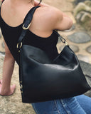 AZUCENA SHOULDER AND CROSSBODY BAG in Black Napa leather bag Kendall Conrad   