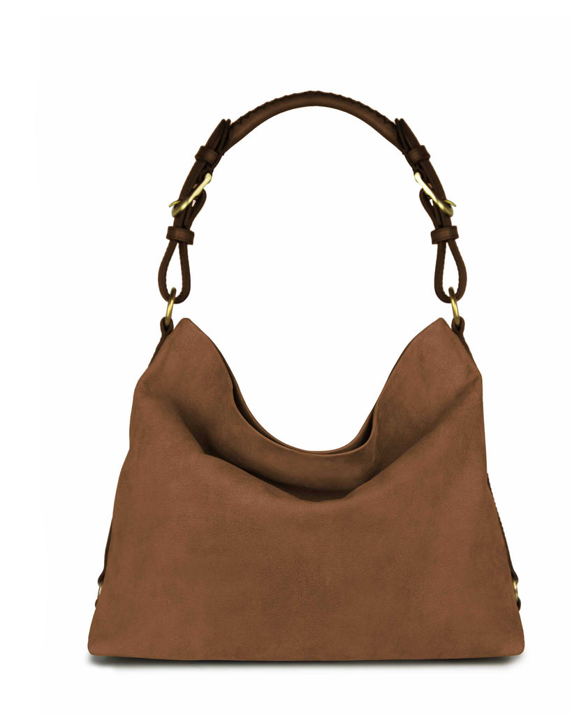 AZUCENA SHOULDER AND CROSSBODY BAG in Sienna Suede leather bag Kendall Conrad   