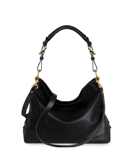 AZUCENA SHOULDER AND CROSSBODY BAG in Black Napa leather bag Kendall Conrad   