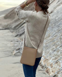 1/2" CROSSBODY STRAP in White Napa bag strap Kendall Conrad   