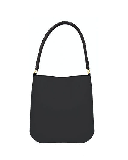 BOLERO FEED BAG in Black Napa shoulder bag Kendall Conrad   