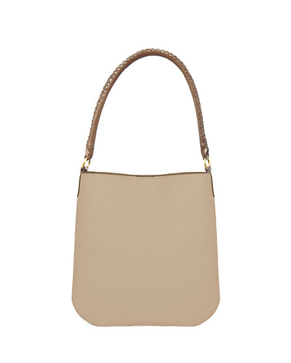 BOLERO FEED BAG in Beige Napa shoulder bag Kendall Conrad   