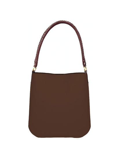 BOLERO FEED BAG in Umber Napa shoulder bag Kendall Conrad   