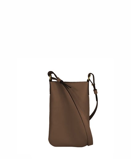 BOLERO PHONE CASE  in Umber Napa mini bag Kendall Conrad   