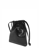 BOLSA POUCH in Black Lizard leather pouch Kendall Conrad   