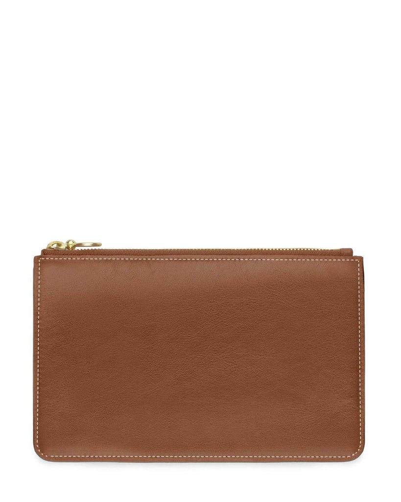 BOLSILLO II ZIP POUCH in Sienna Napa leather case Kendall Conrad   