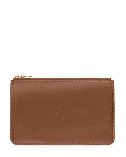 BOLSILLO II ZIP POUCH in Sienna Napa leather case Kendall Conrad   