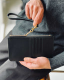 BOLSILLO PHONE WALLET in Chocolate Napa leather case Kendall Conrad   