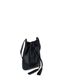 BONITA I DRAWSTRING CROSSBODY BAG in Black Napa small bag Kendall Conrad   