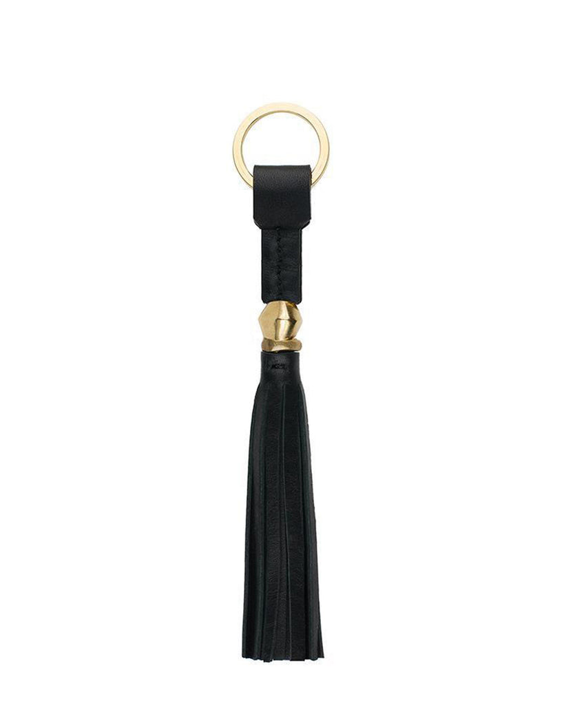 BORLITA KEY CHAIN in Black Napa Leather leather keychain Kendall Conrad   