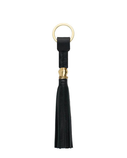 BORLITA KEY CHAIN in Black Napa Leather leather keychain Kendall Conrad   