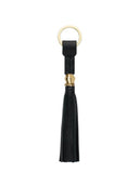 BORLITA KEY CHAIN in Black Napa Leather leather keychain Kendall Conrad   