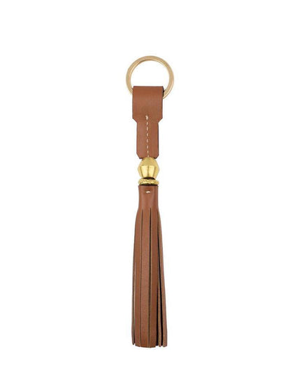BORLITA KEY CHAIN in Sienna Napa Leather leather keychain Kendall Conrad   
