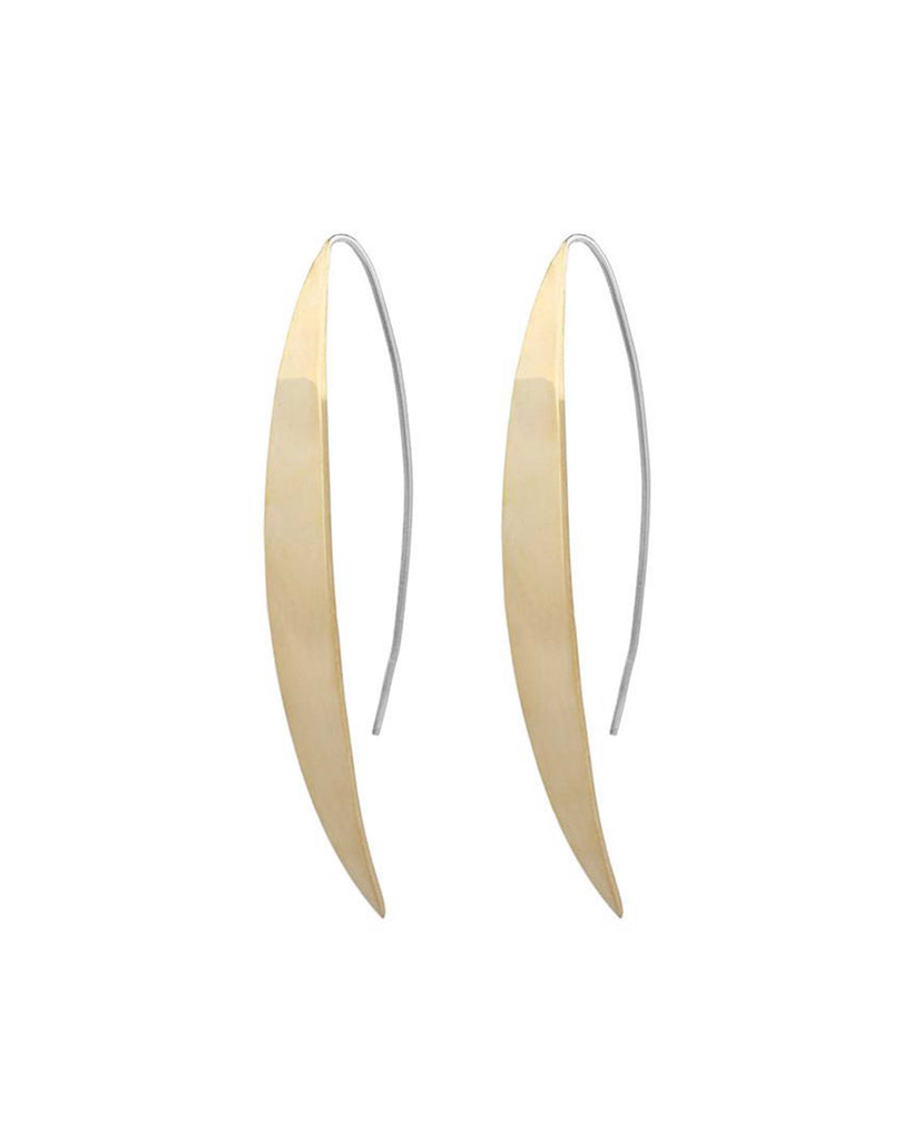 BOW EARRINGS III jewelry, Kendall Conrad Brass  