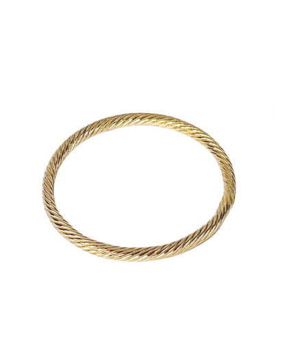 BRAIDED STACKING BANGLE bangle, bracelet, Kendall Conrad Solid Brass  