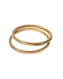 BRAIDED STACKING BANGLE bangle, bracelet, Kendall Conrad Gold Plated  