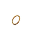 BRAIDED STACKING RING Rings Kendall Conrad Gold Plated 6 