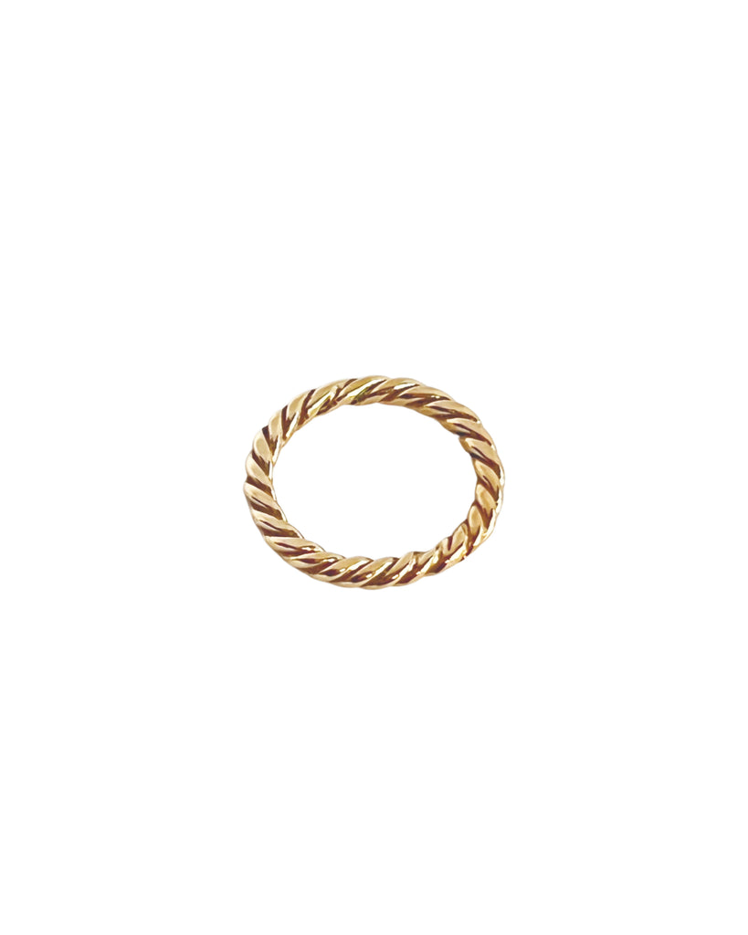 BRAIDED STACKING RING Rings Kendall Conrad Solid Brass 6 