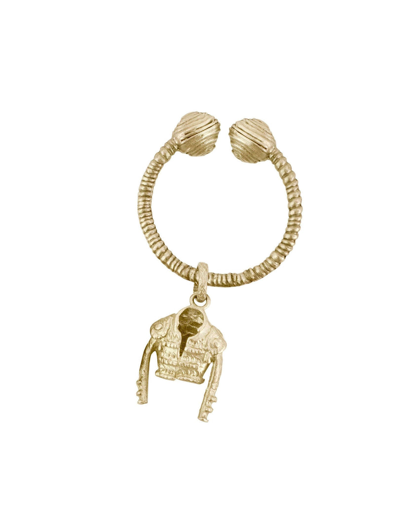 CHAQUETILLA PENDANT jewelry, Kendall Conrad Brass Natural Brown 