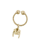CHAQUETILLA PENDANT jewelry, Kendall Conrad Brass Natural Brown 