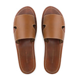 CAGANCHO SLIDES in Sienna Bridle Leather sandals Kendall Conrad   