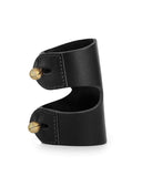 CAGANCHO CUFF in Black Napa leather cuff Kendall Conrad   