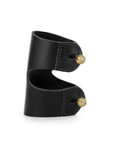 CAGANCHO CUFF in Black Napa leather cuff Kendall Conrad   