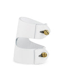 CAGANCHO CUFF in White Napa leather cuff Kendall Conrad   