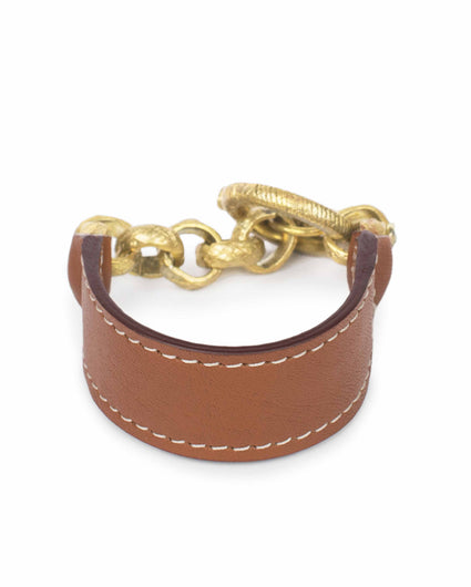 CAMEROON CHAIN CUFF leather cuff Kendall Conrad   