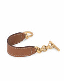 CAMEROON CHAIN CUFF leather cuff Kendall Conrad Gold Plated  