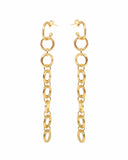 CHAIN HOOP EARRINGS new jewelry arrivals, Kendall Conrad Gold Plated  