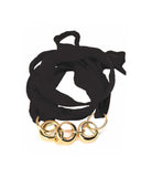 CHAIN RIBBON BRACELET bracelet Kendall Conrad Gold Plated Black 