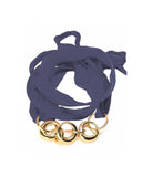 CHAIN RIBBON BRACELET bracelet Kendall Conrad Gold Plated Navy 