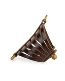 CINCHA CUFF in Chocolate Napa leather bracelet Kendall Conrad   