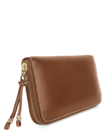 LUZ ZIP AROUND WALLET  in Sienna Napa leather case Kendall Conrad   