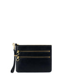 COCO ZIP CASE in Black Napa leather case Kendall Conrad   