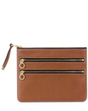 COCO ZIP CASE in Sienna Napa leather case Kendall Conrad   
