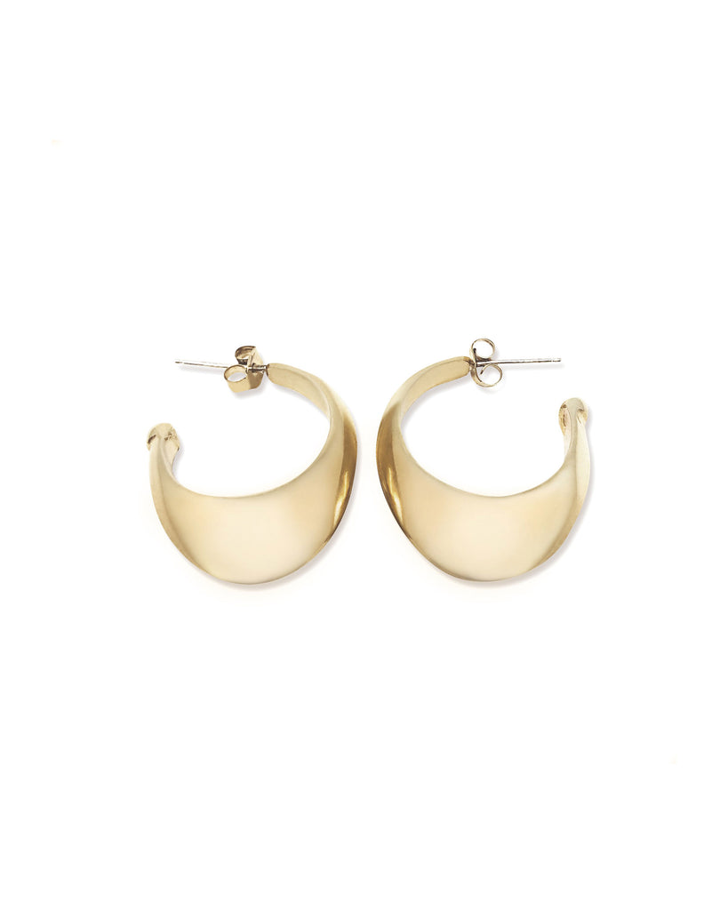 CRESTA SMALL HOOP EARRINGS jewelry, Kendall Conrad Brass  
