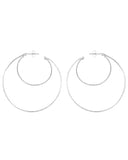 THIN DOUBLE HOOP EARRINGS gold Kendall Conrad Sterling SIlver  
