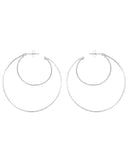 THIN DOUBLE HOOP EARRINGS gold Kendall Conrad Sterling SIlver  