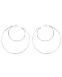 THIN DOUBLE HOOP EARRINGS gold Kendall Conrad   